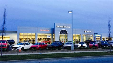 Bettenhausen dodge - Bettenhausen Chrysler Dodge Jeep Ram is a new and used car dealership. They offer Chrysler, Dodge, Ram and Jeep new car sales, full service auto repair and more. Enlarge image, 1 of 3